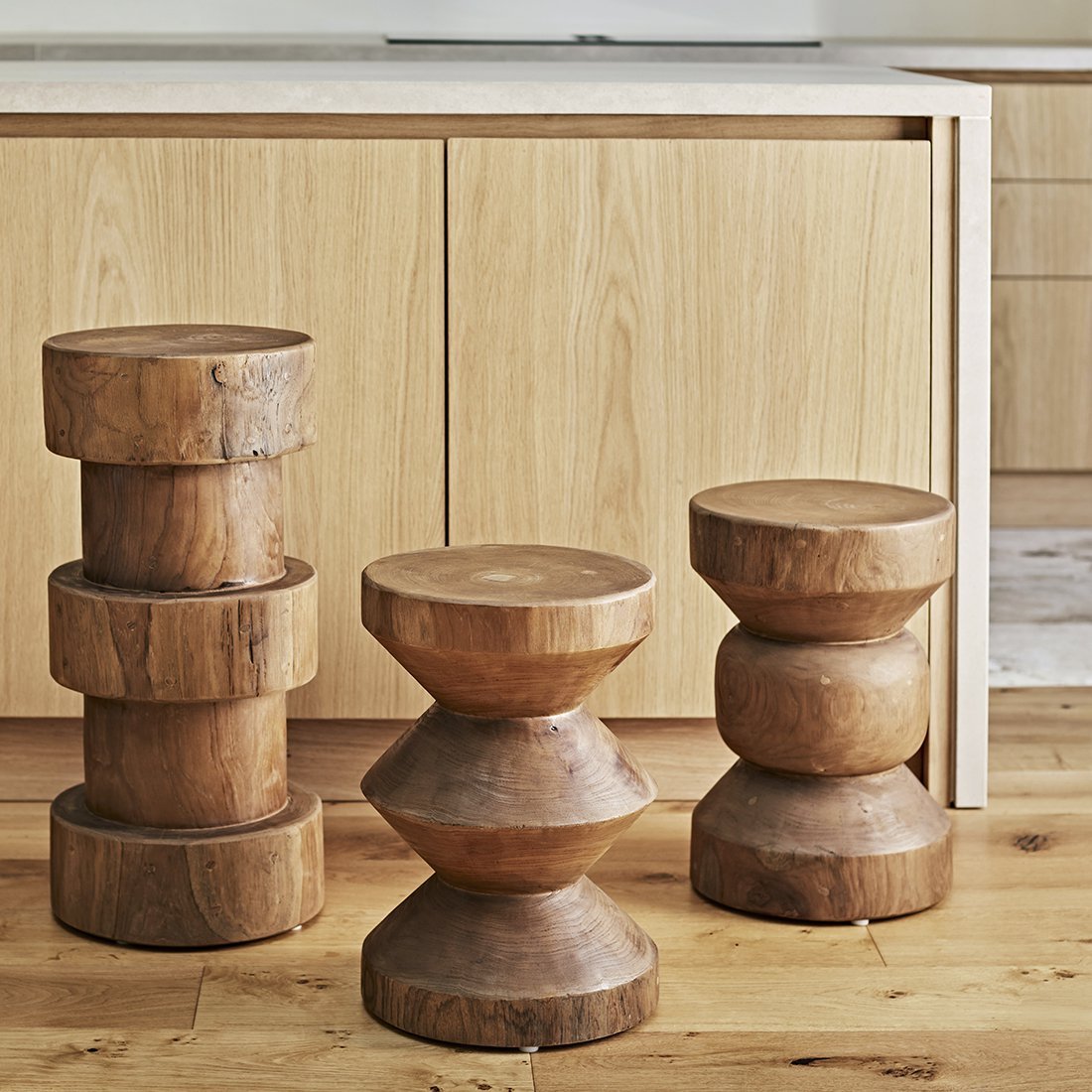 Forma bijzettafel Rizo naturel - Teakhout - Bijzettafel - BUVV Home