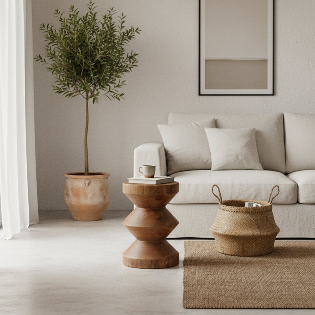 Forma bijzettafel Rizo naturel - Teakhout - Bijzettafel - BUVV Home