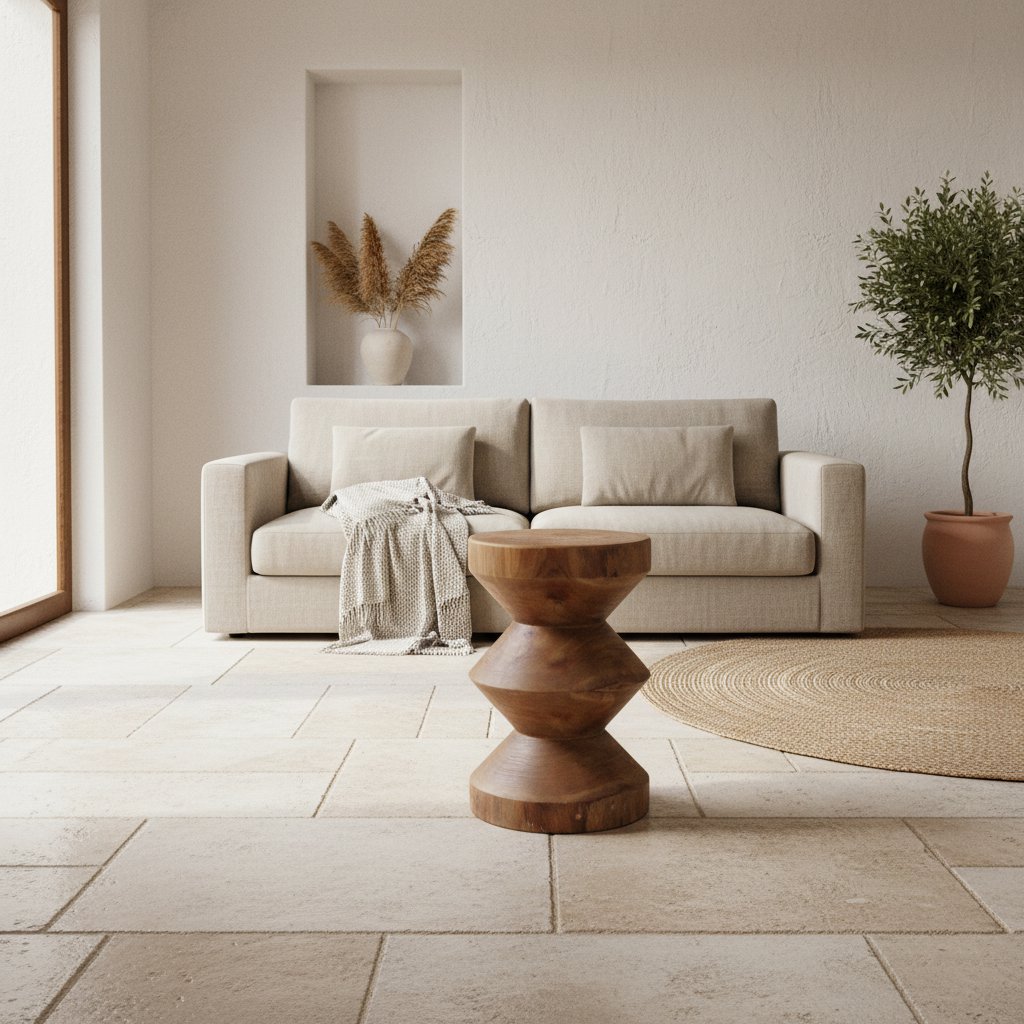 Forma bijzettafel Rizo naturel - Teakhout - Bijzettafel - BUVV Home