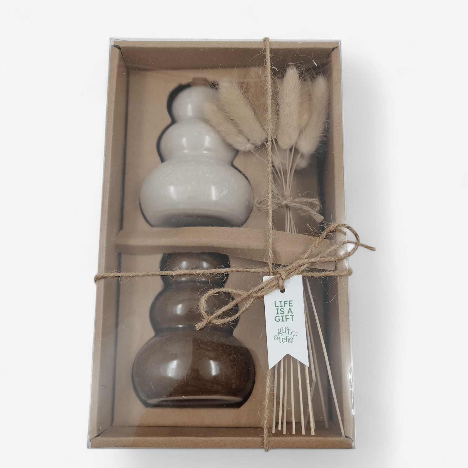 Gift Atelier - Giftset Vaasje met Droogbloemen - BUVV Home