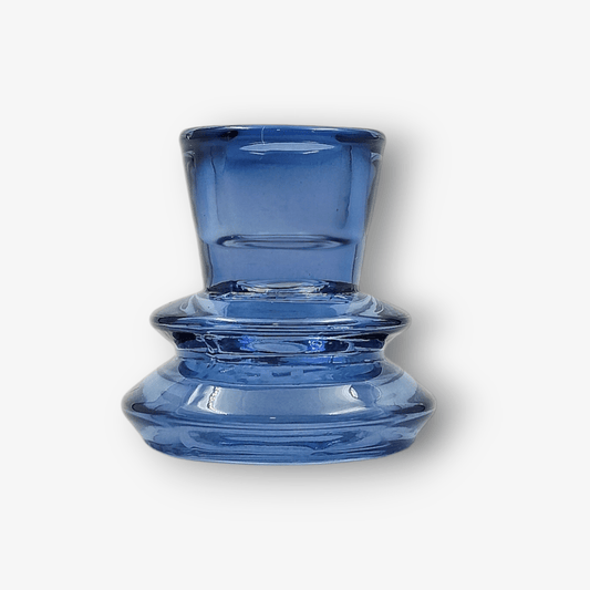 Glazen Waxine - en Kaarsenstandaard - Blauw - GlasGlazen KaarsenstandaardBUVV Home