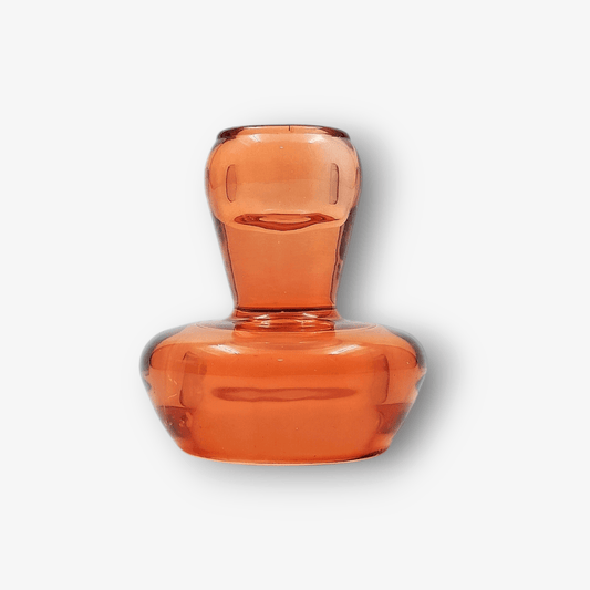 Glazen Waxine - en Kaarsenstandaard - Oranje - GlasGlazen KaarsenstandaardBUVV Home