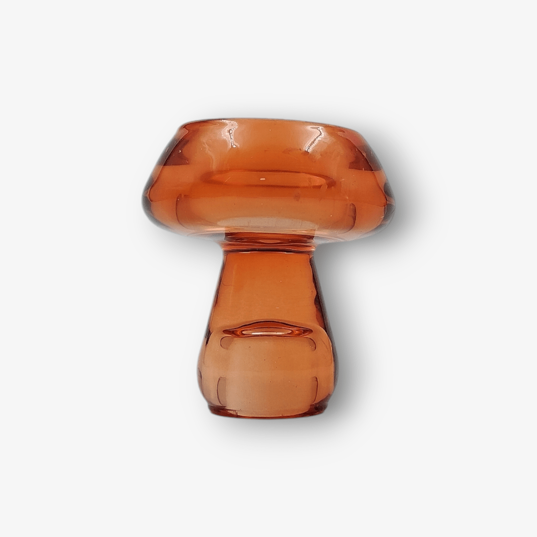 Glazen Waxine - en Kaarsenstandaard - Oranje - GlasGlazen KaarsenstandaardBUVV Home