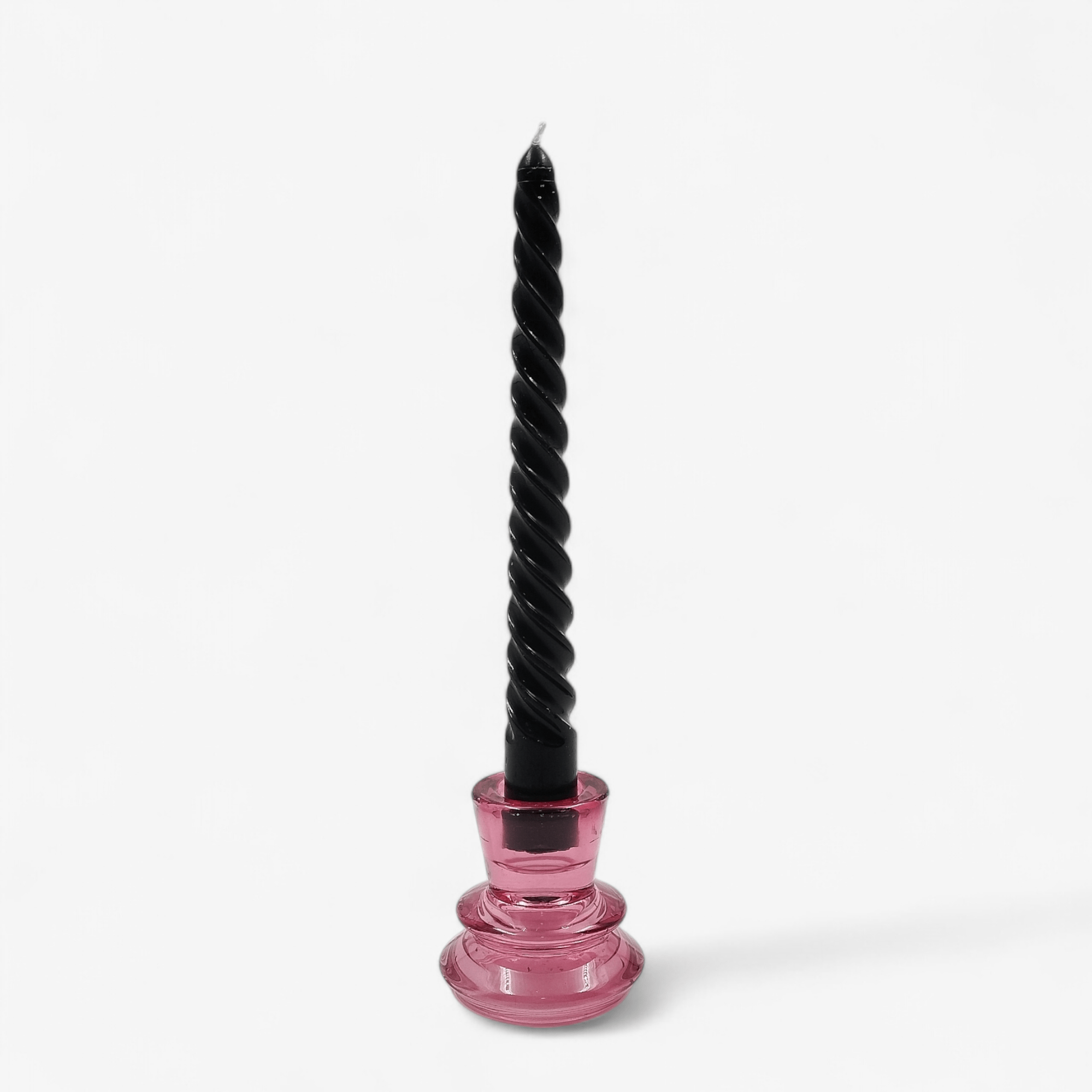 Glazen Waxine - en Kaarsenstandaard - Roze - GlasGlazen KaarsenstandaardBUVV Home