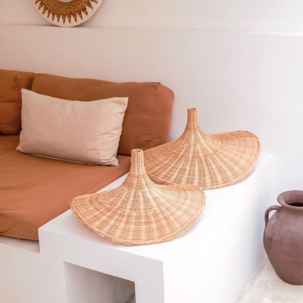 Hanglamp SAYAN - Handgevlochten Rotan (2 maten) - Lamp - BUVV Home