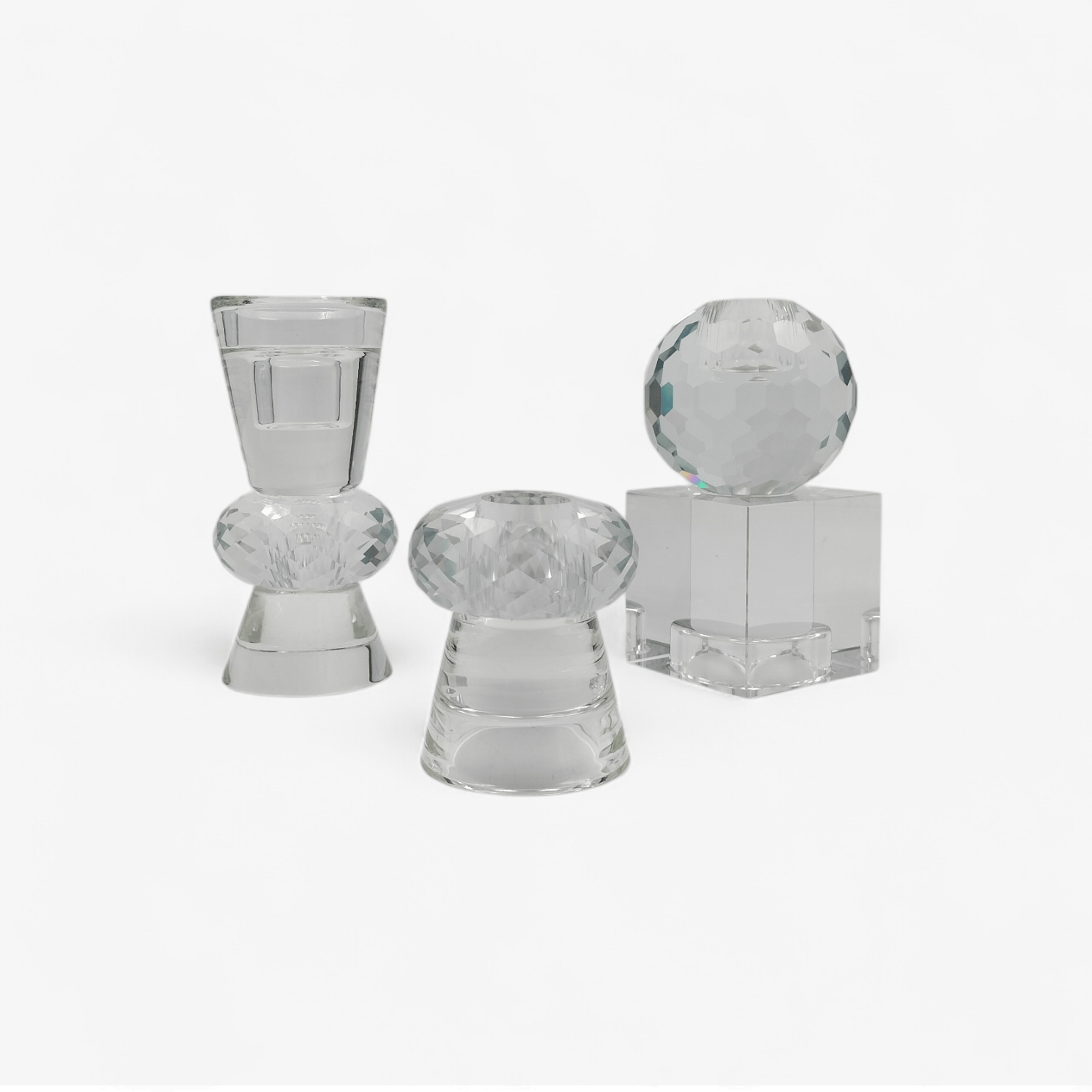 Kaarsenhouder Crystal Art Square - KaarsenhouderGlazen accessoiresGlazen KaarsenstandaardBUVV Home