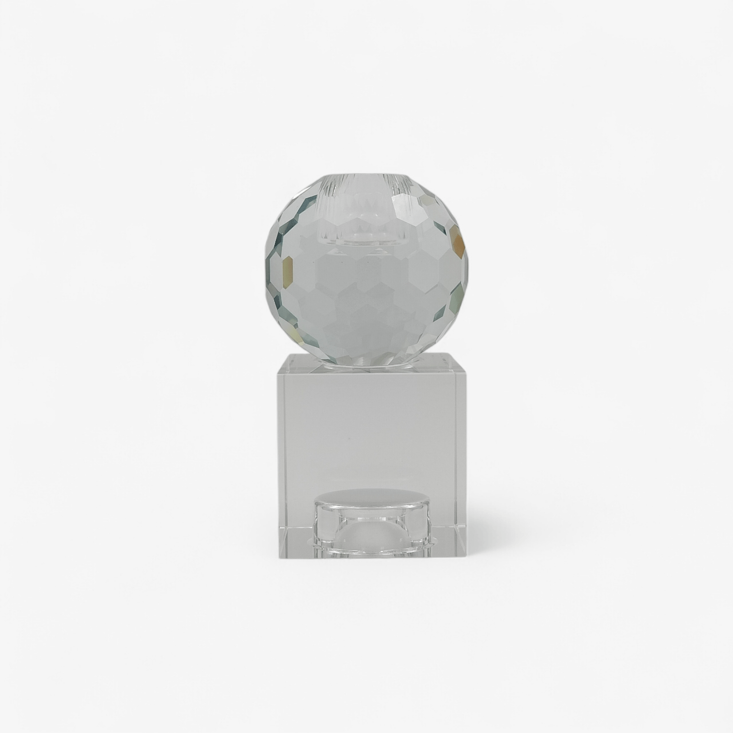 Kaarsenhouder Crystal Art Square - KaarsenhouderGlazen accessoiresGlazen KaarsenstandaardBUVV Home