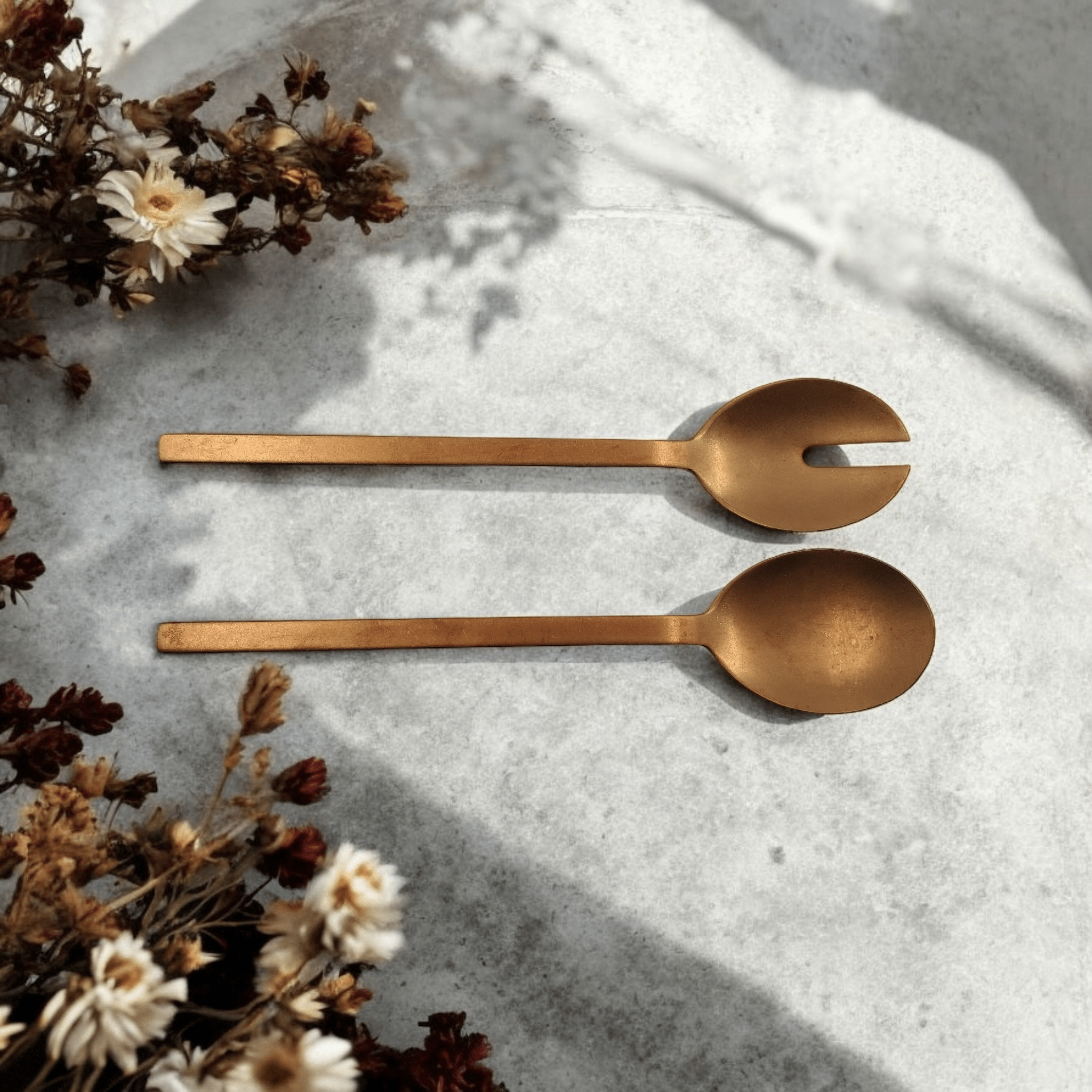 Leeff Salad Server 'Charlot' Rose Gold - BUVV Home