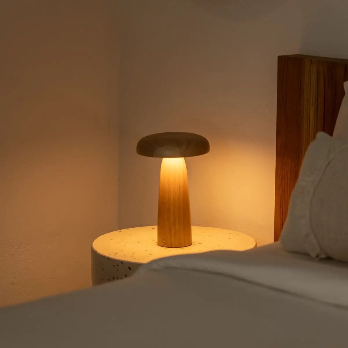 Lennart Lichtbruine Houten Tafellamp - Lamp - BUVV Home