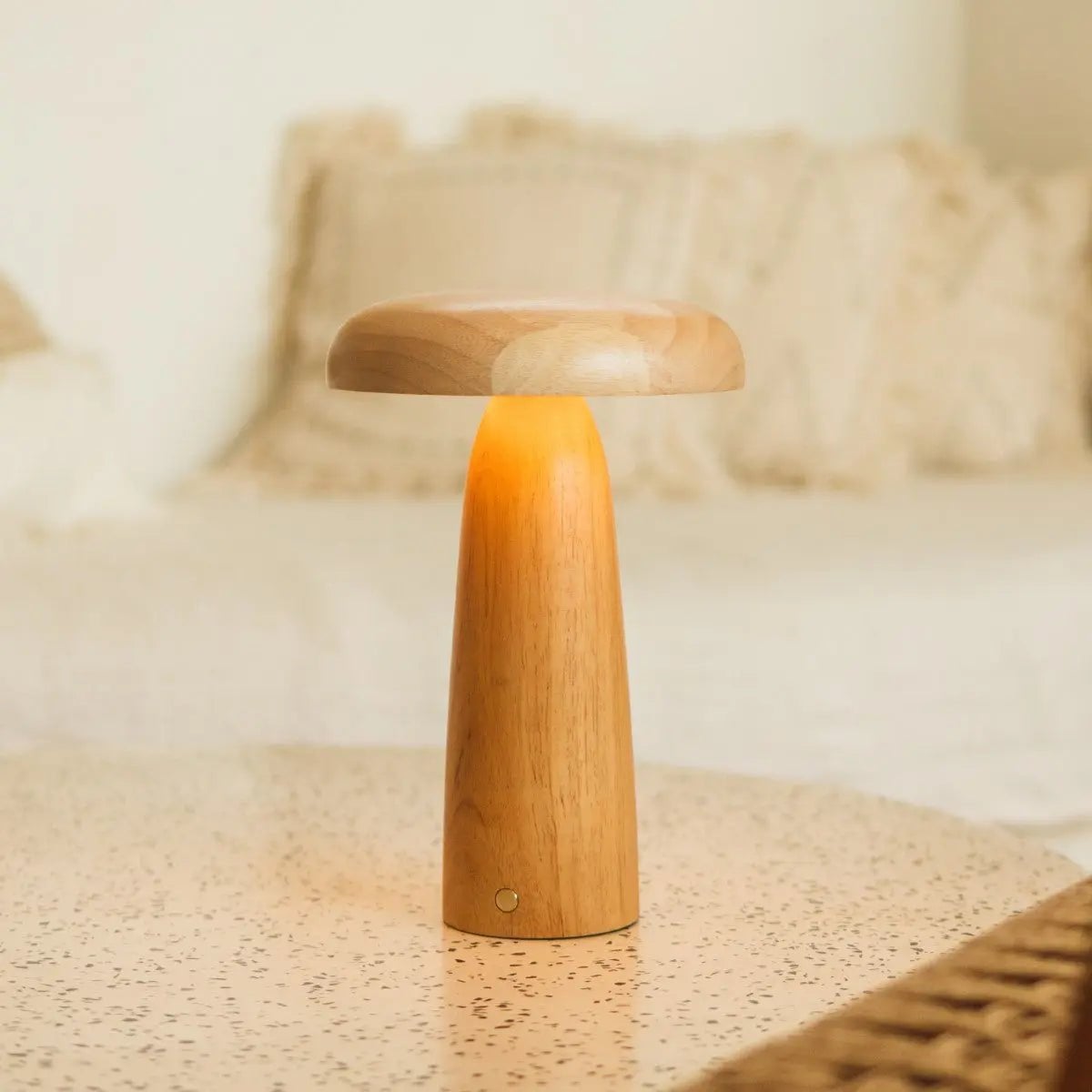 Lennart Lichtbruine Houten Tafellamp - Lamp - BUVV Home
