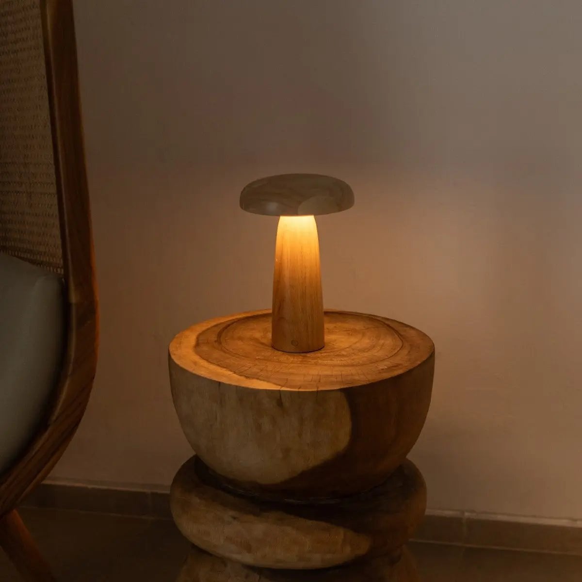 Lennart Lichtbruine Houten Tafellamp - Lamp - BUVV Home