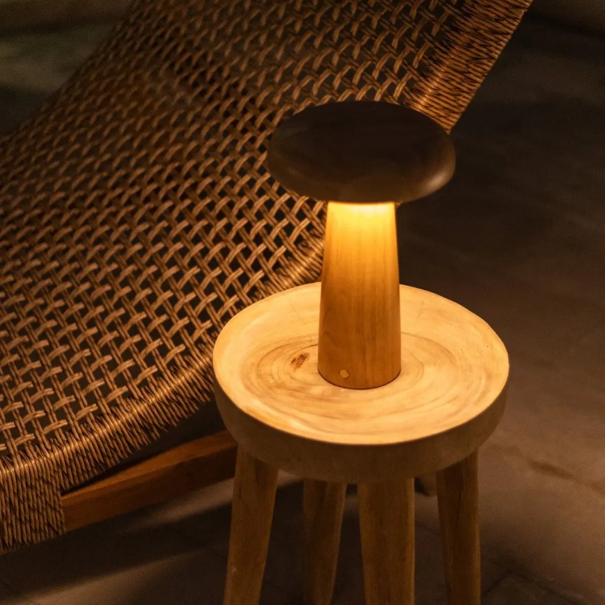 Lennart Lichtbruine Houten Tafellamp - Lamp - BUVV Home