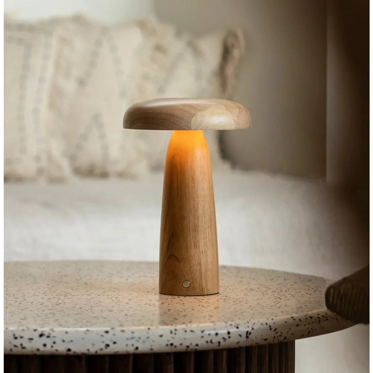 Lennart Lichtbruine Houten Tafellamp - Lamp - BUVV Home