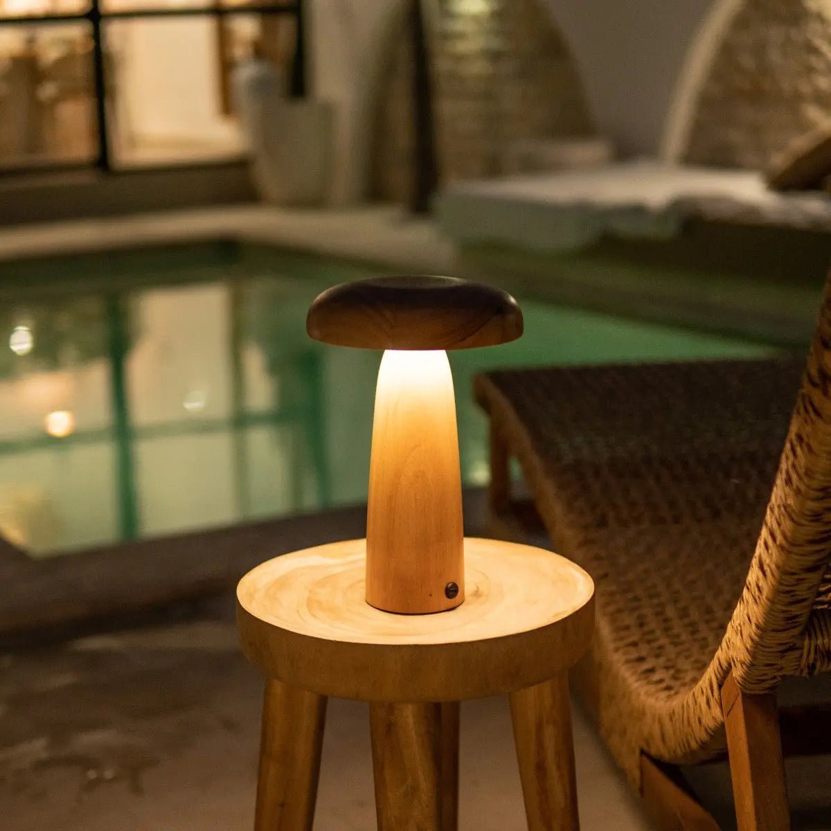 Lennart Lichtbruine Houten Tafellamp - Lamp - BUVV Home
