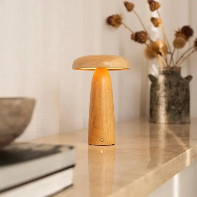 Lennart Lichtbruine Houten Tafellamp - Lamp - BUVV Home
