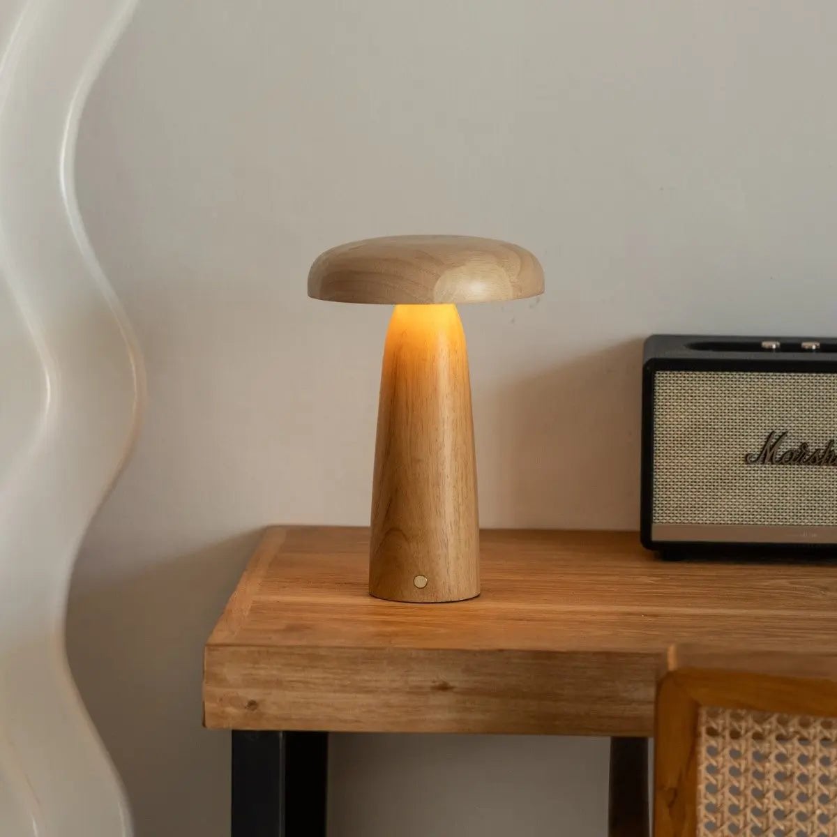 Lennart Lichtbruine Houten Tafellamp - Lamp - BUVV Home
