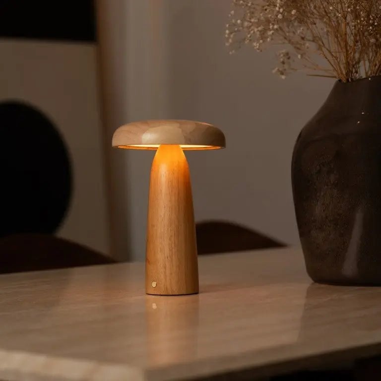 Lennart Lichtbruine Houten Tafellamp - Lamp - BUVV Home
