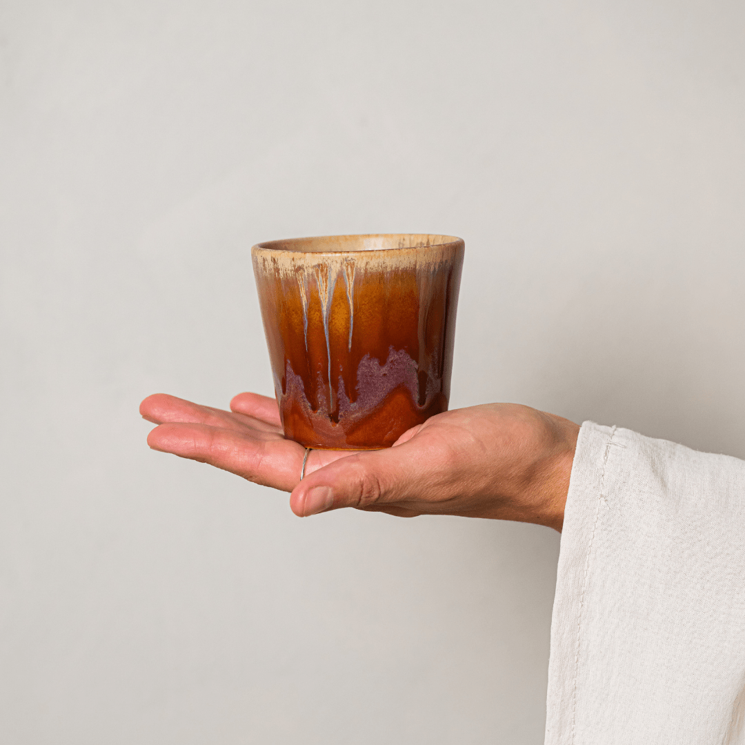 Lungo Kopje Pottery Caramel -Koffiekopje-BUVV Home