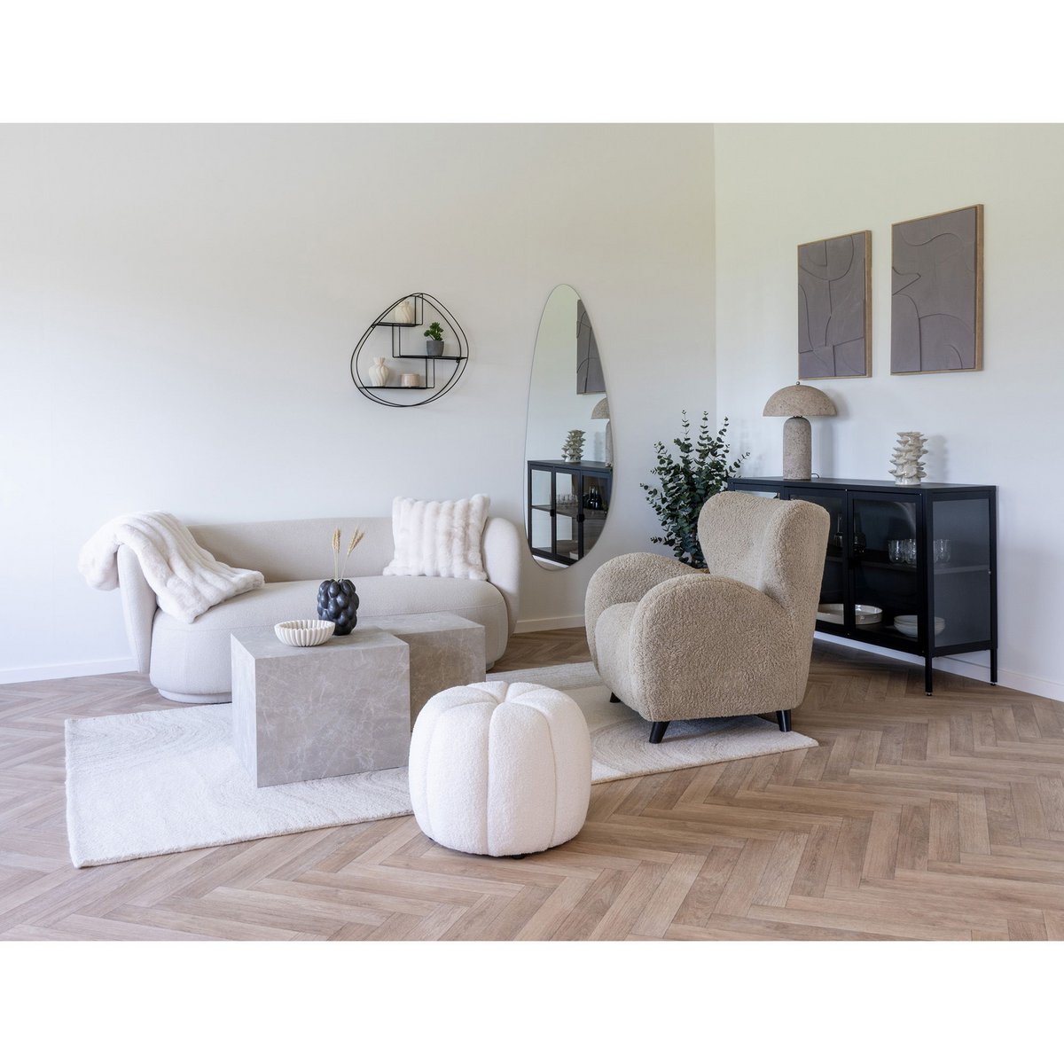 Madeline reliëf wanddecoratie - Schilderij - BUVV Home