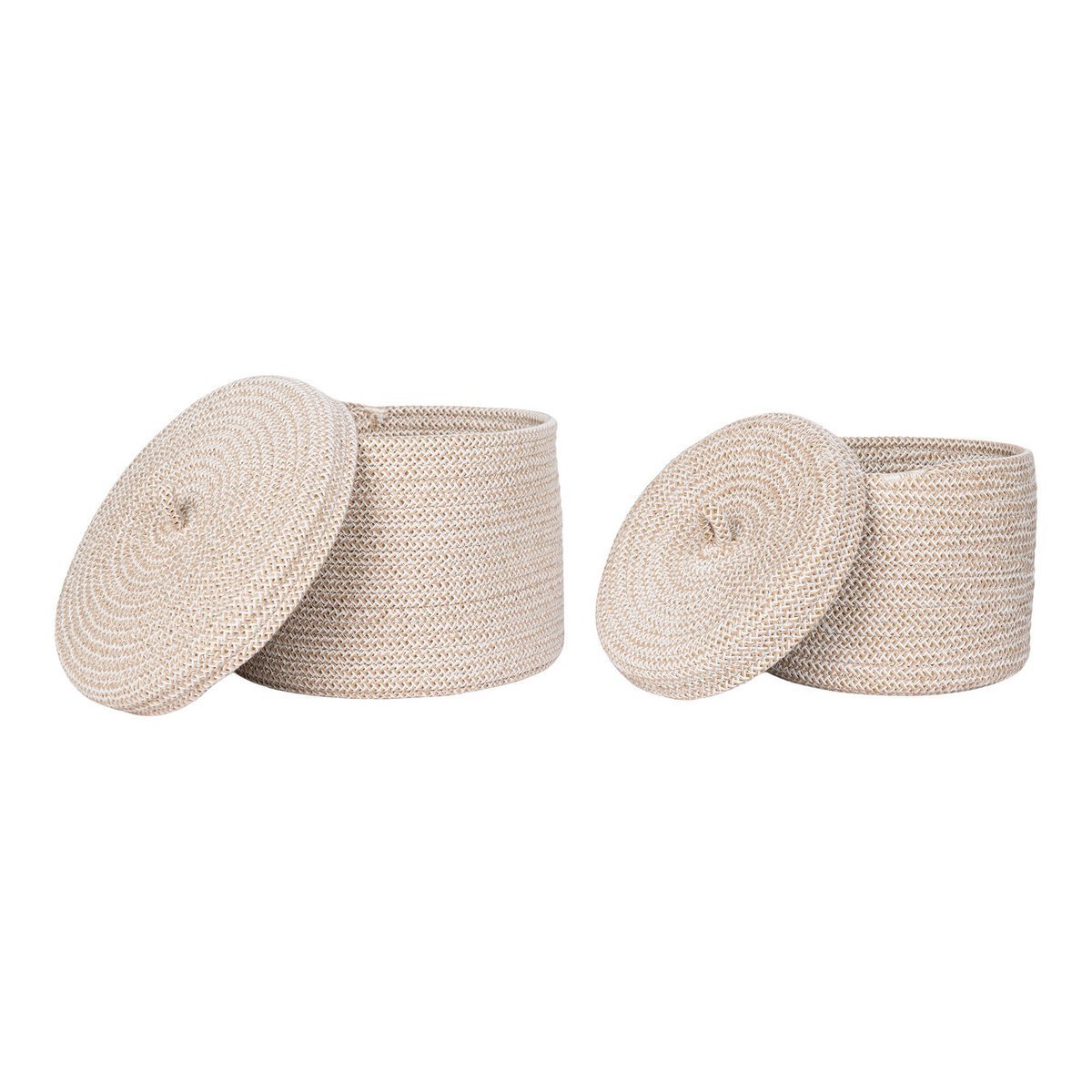 Mand met deksel Sebal - Set van 2 - Mand - BUVV Home