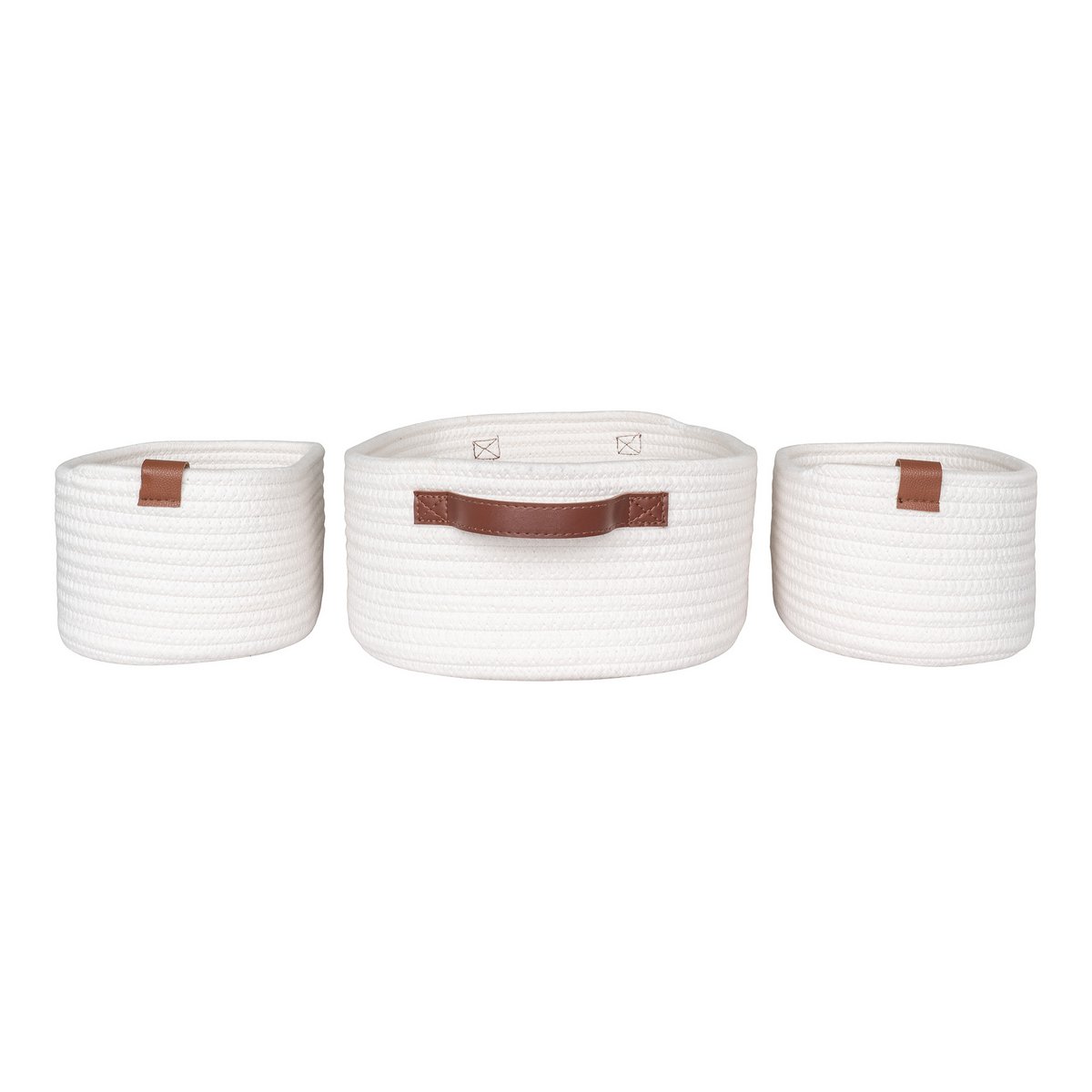 Mandenset Jarana Wit - Set van 3 - Mand - BUVV Home