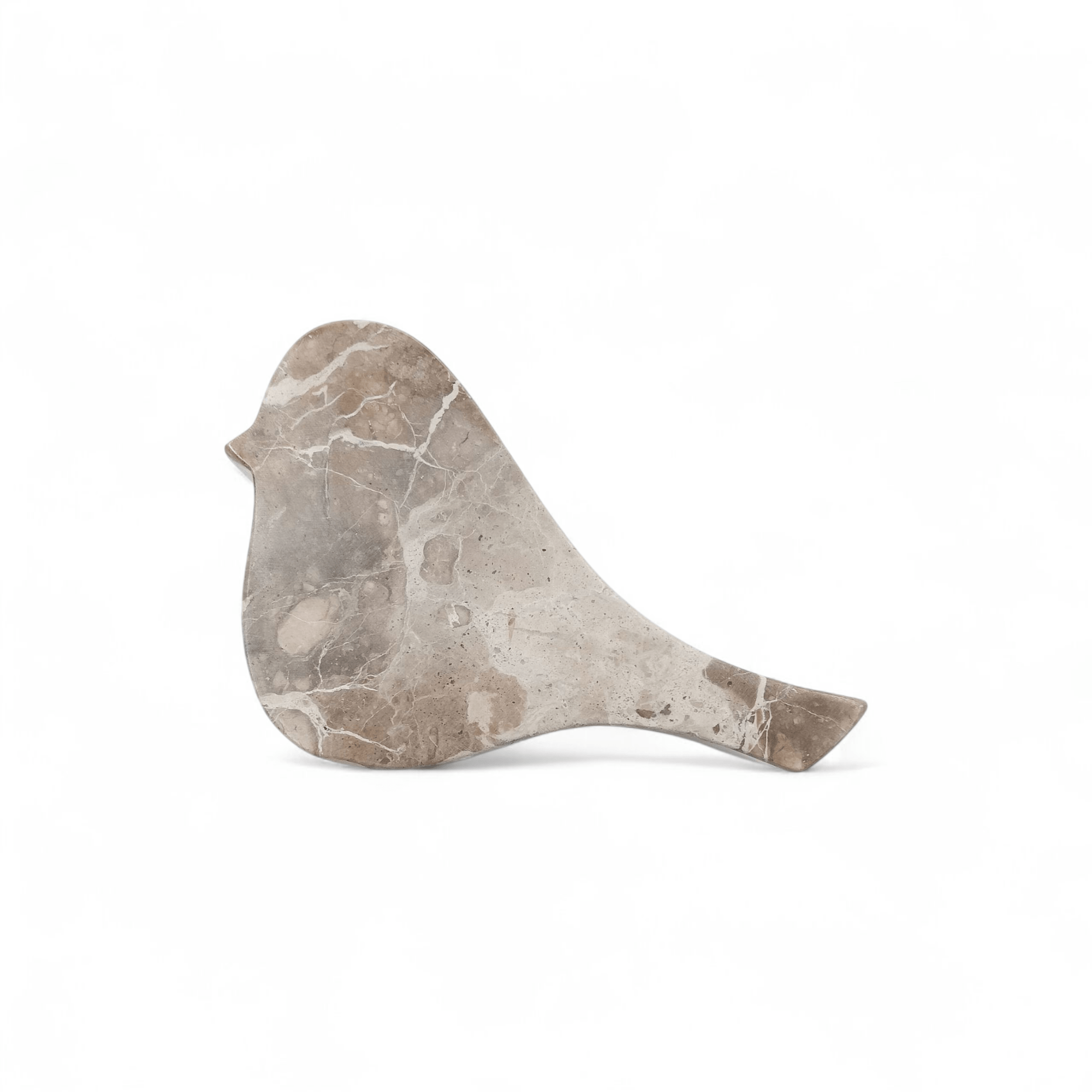 Marmeren Vogel Beeldje - Bruin - Beeldje - BUVV Home