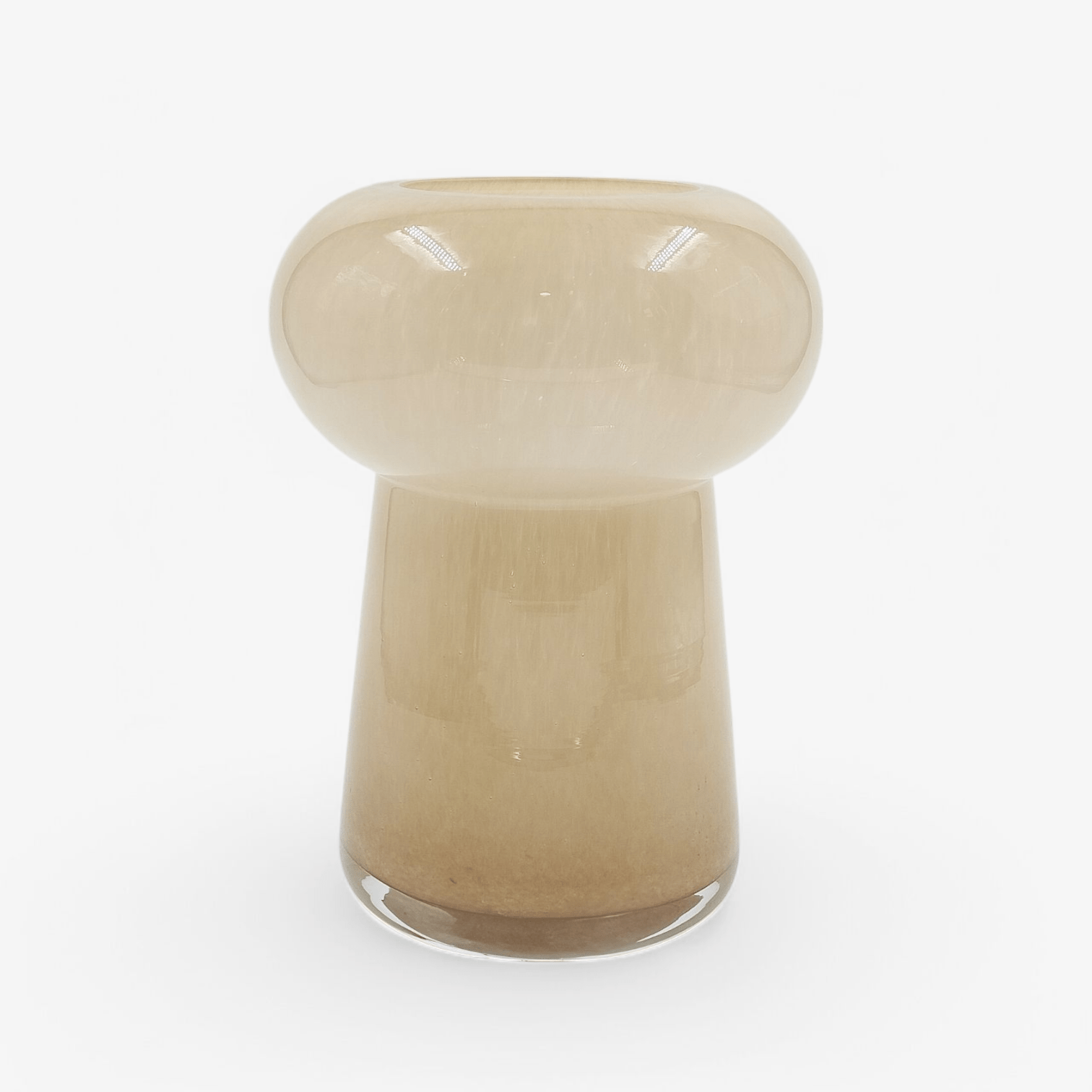 Mushroom Vaas - Beige Glas - Vaas - BUVV Home