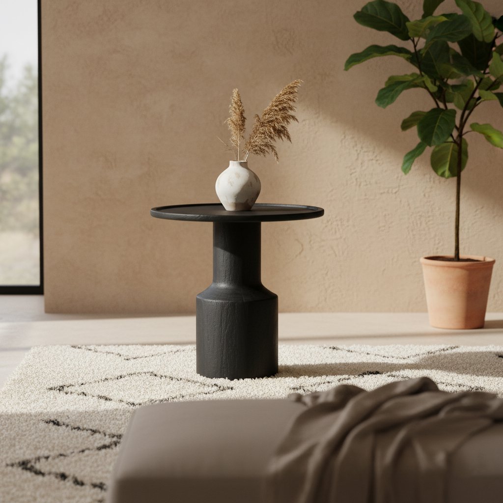 Nero bijzettafel Midnight - Teakhout - Bijzettafel - BUVV Home