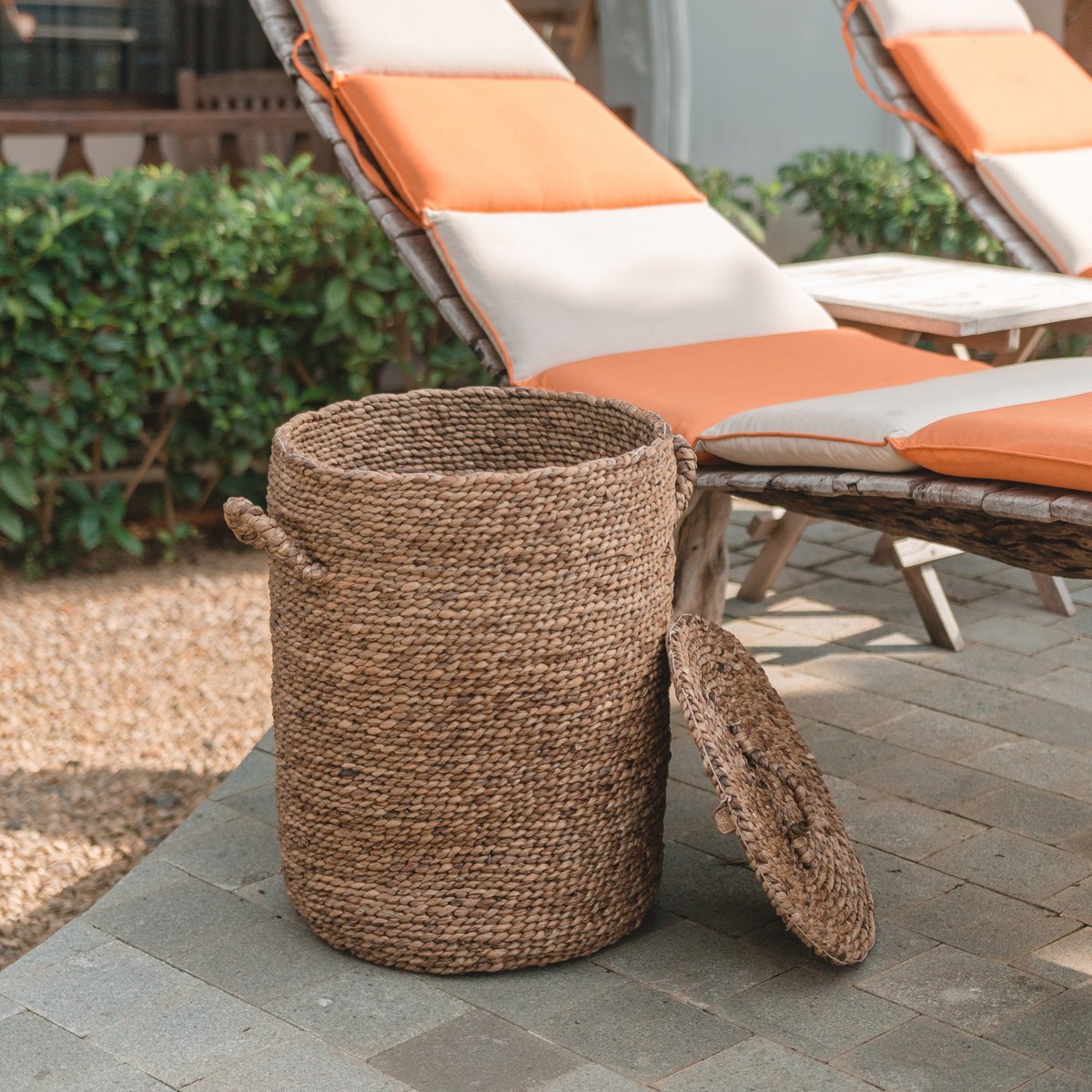 Opbergmand Ikat van Waterhyacint (3 maten) - Mand - BUVV Home