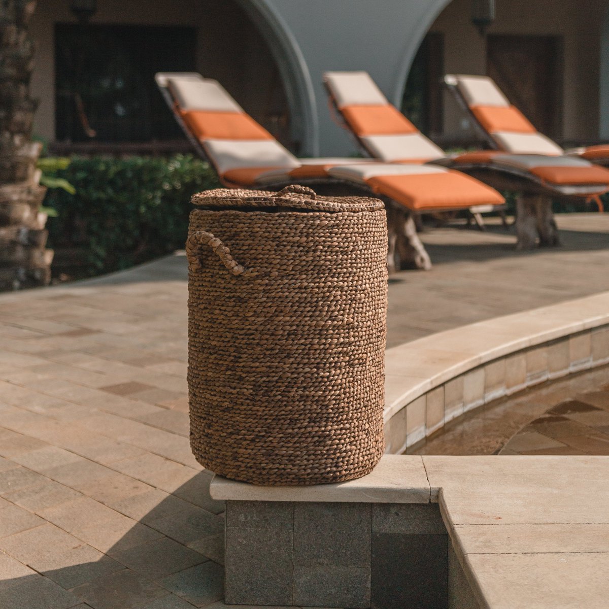 Opbergmand Ikat van Waterhyacint (3 maten) - Mand - BUVV Home