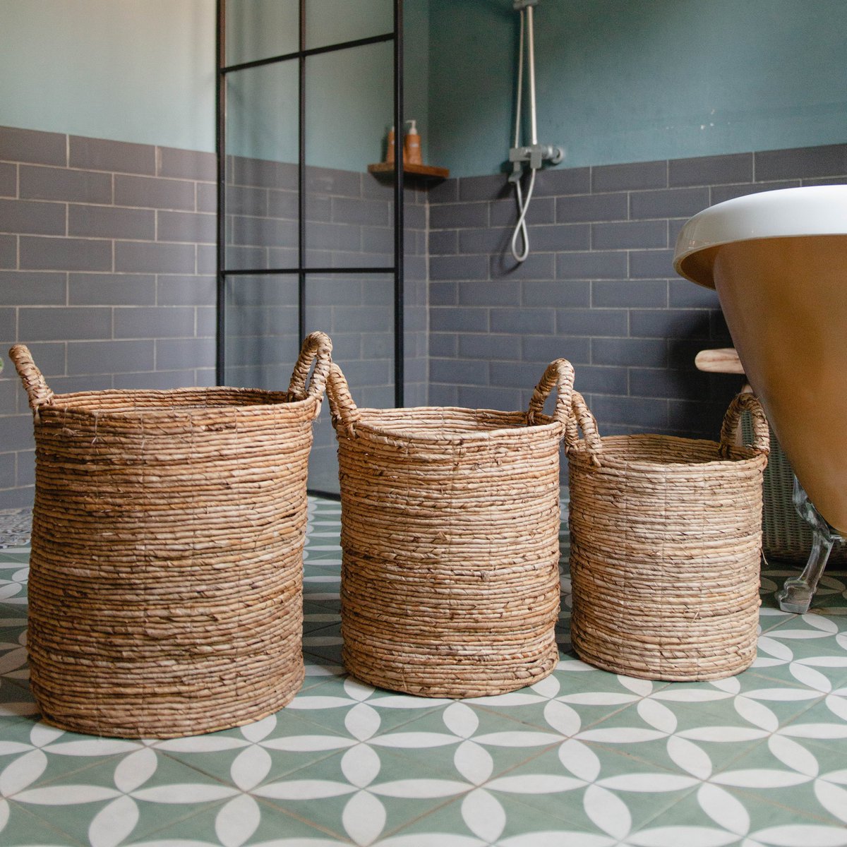 Opbergmand Syailendra van Bananenvezel (3 maten) - Mand - BUVV Home