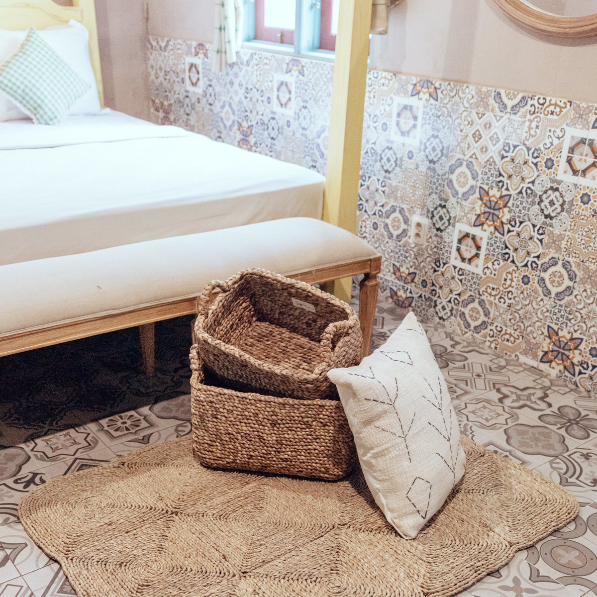 Opbergmand TANIMBAR gemaakt van waterhyacint - Mand - BUVV Home