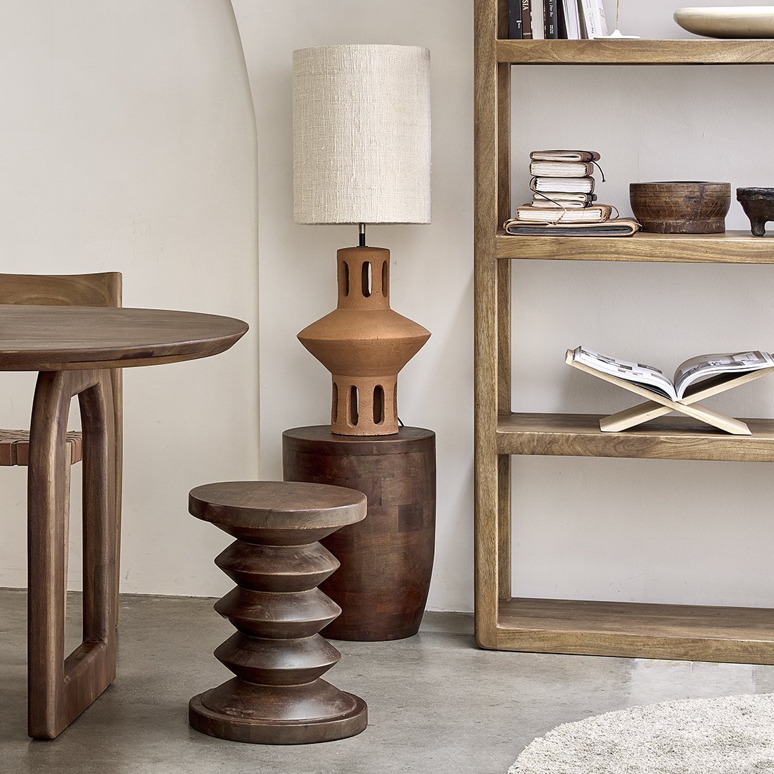 Pacific kruk/bijzettafel Kiribati - Mangohout - Bijzettafel - BUVV Home