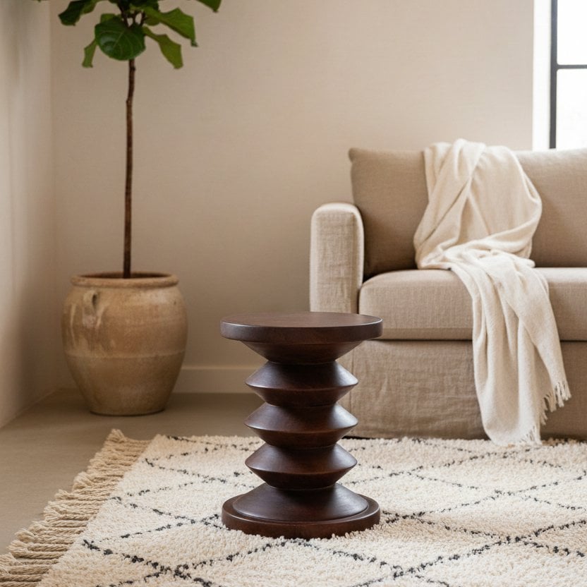 Pacific kruk/bijzettafel Kiribati - Mangohout - Bijzettafel - BUVV Home