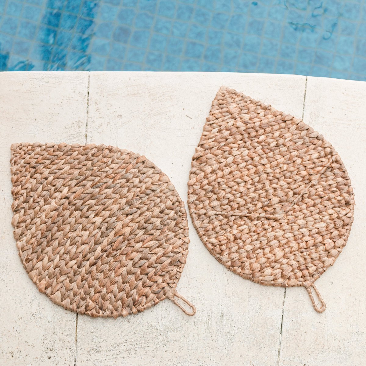 Placemat DITU Bladvormig - van Waterhyacint (Set van 2, 4 of 6) - Placemat - BUVV Home