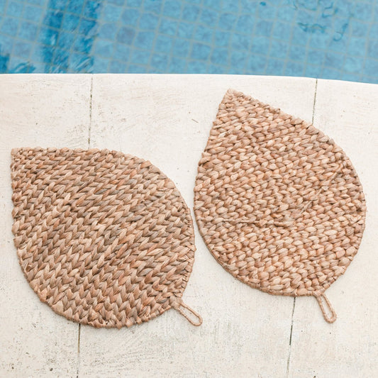 Placemat DITU Bladvormig - van Waterhyacint (Set van 2, 4 of 6) - Placemat - BUVV Home