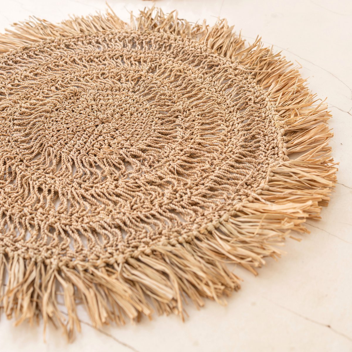 Placemat WAISAI van Raffia (set van 2, 4 of 6) - Placemat - BUVV Home
