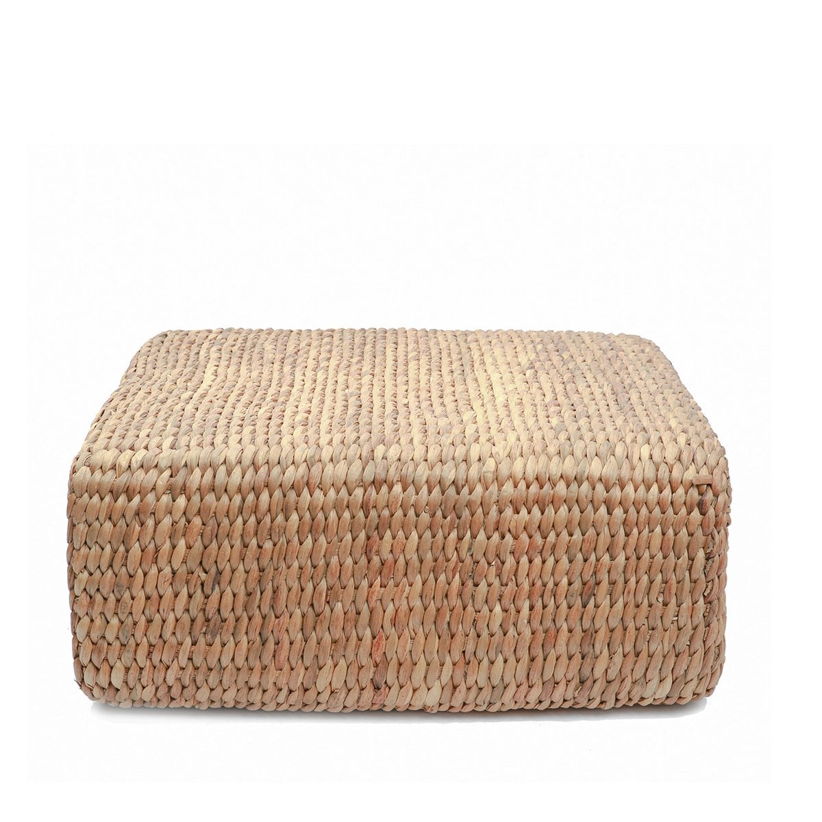 Poef Waterhyacint Vierkant - Naturel - M - Poef - BUVV Home