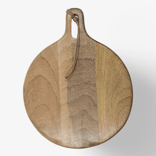 Ronde Snijplank van Mango Hout – Ø 25 cm - Snijplank - BUVV Home