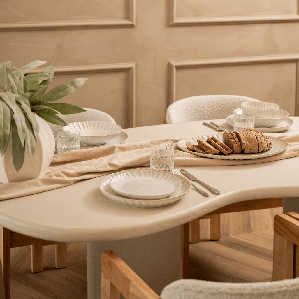 Serveerschaal Mallorca Sand Ovaal (41 cm) - Schaal - BUVV Home