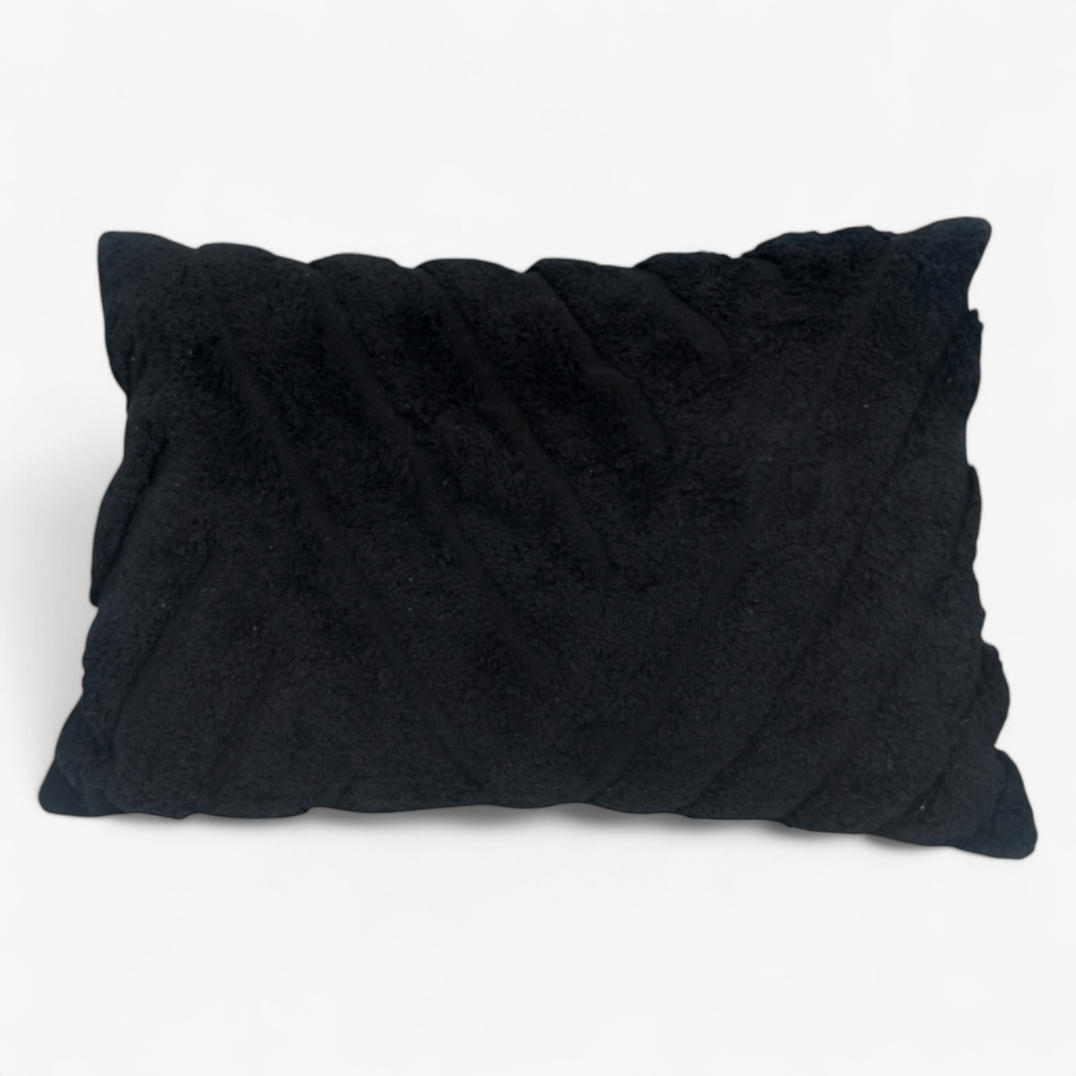 Sierkussen Fluffy Zwart Rechthoek - BUVV Home