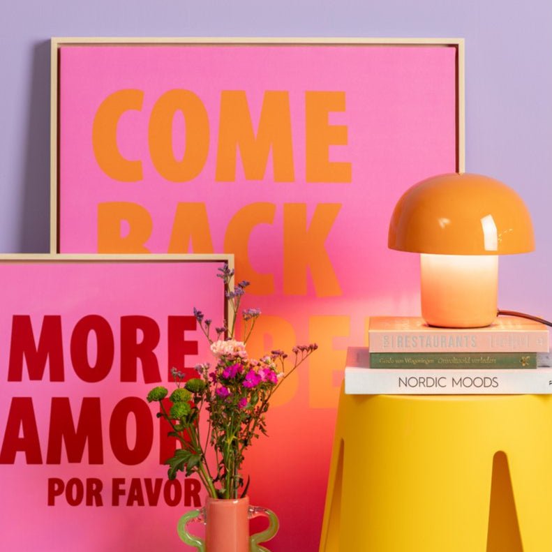 Tafellamp Fat Mushroom Oranje - Lamp - BUVV Home