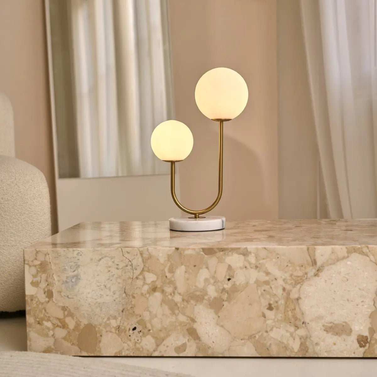 Tafellamp Giorgia Marmer - Lampen van Matglas - Lamp - BUVV Home