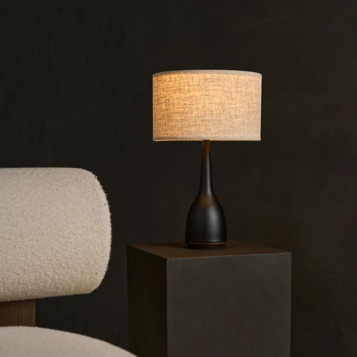 Tafellamp Jacob Zwart - Beige Linnenmix - Lamp - BUVV Home