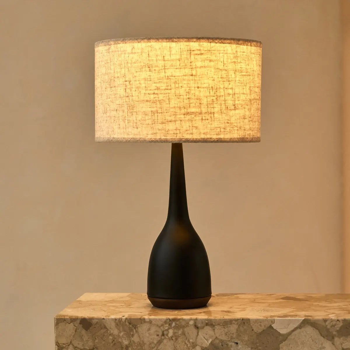 Tafellamp Jacob Zwart - Beige Linnenmix - Lamp - BUVV Home