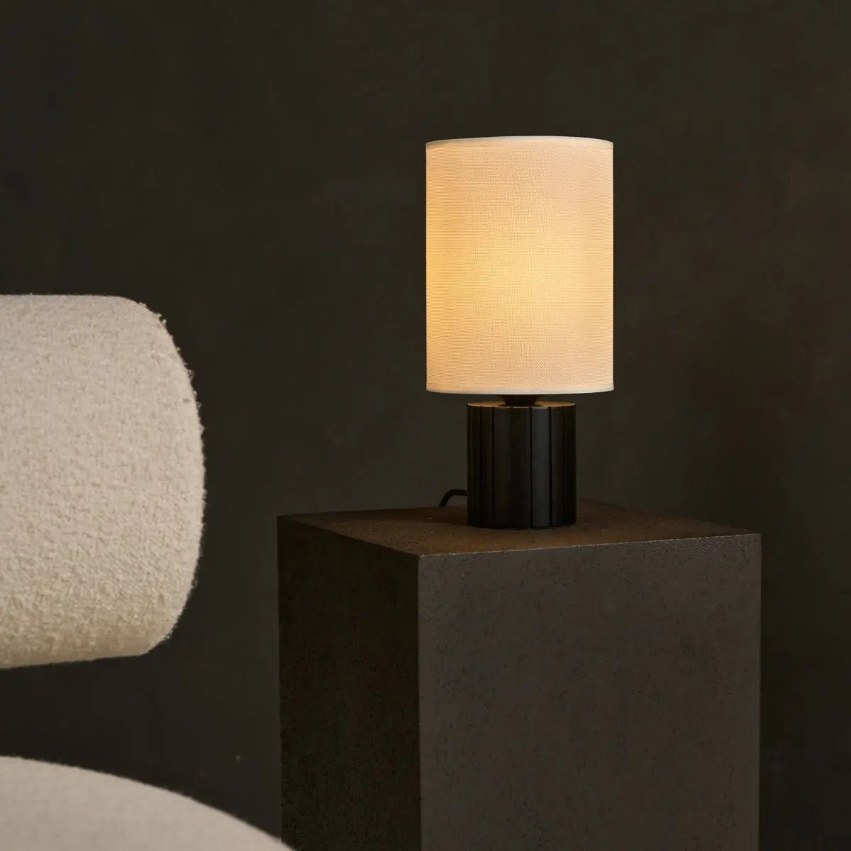 Tafellamp Kiko Zwart - Rubberhout - Lamp - BUVV Home