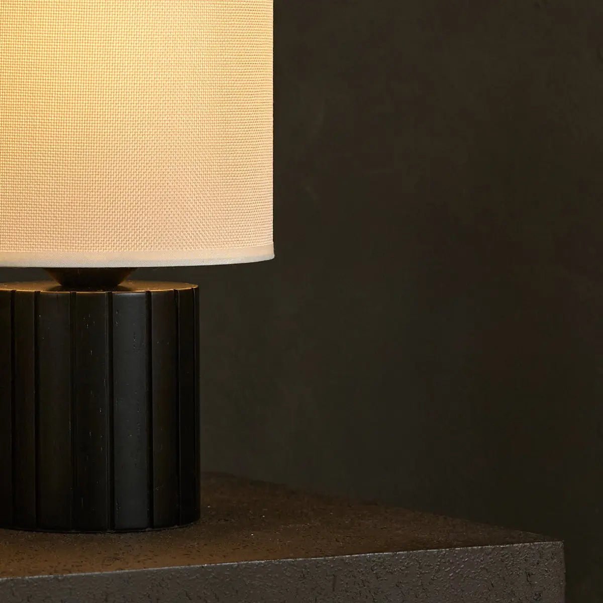 Tafellamp Kiko Zwart - Rubberhout - Lamp - BUVV Home