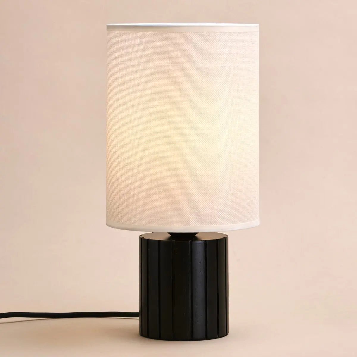 Tafellamp Kiko Zwart - Rubberhout - Lamp - BUVV Home