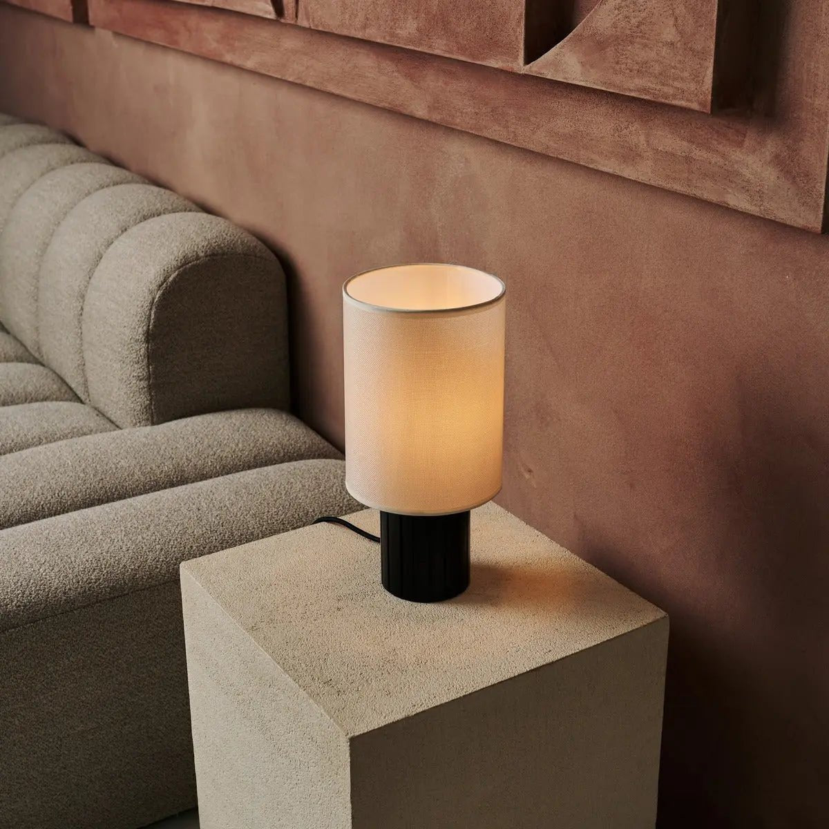 Tafellamp Kiko Zwart - Rubberhout - Lamp - BUVV Home