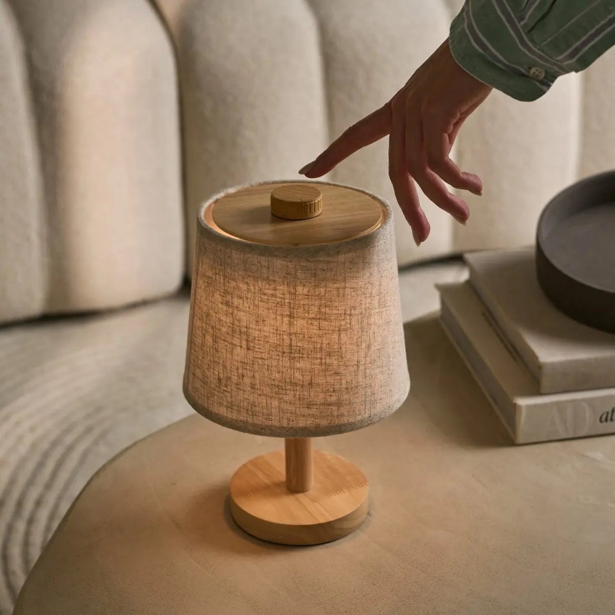 Tafellamp Rover Lichtbruin - snoerloos - Lamp - BUVV Home